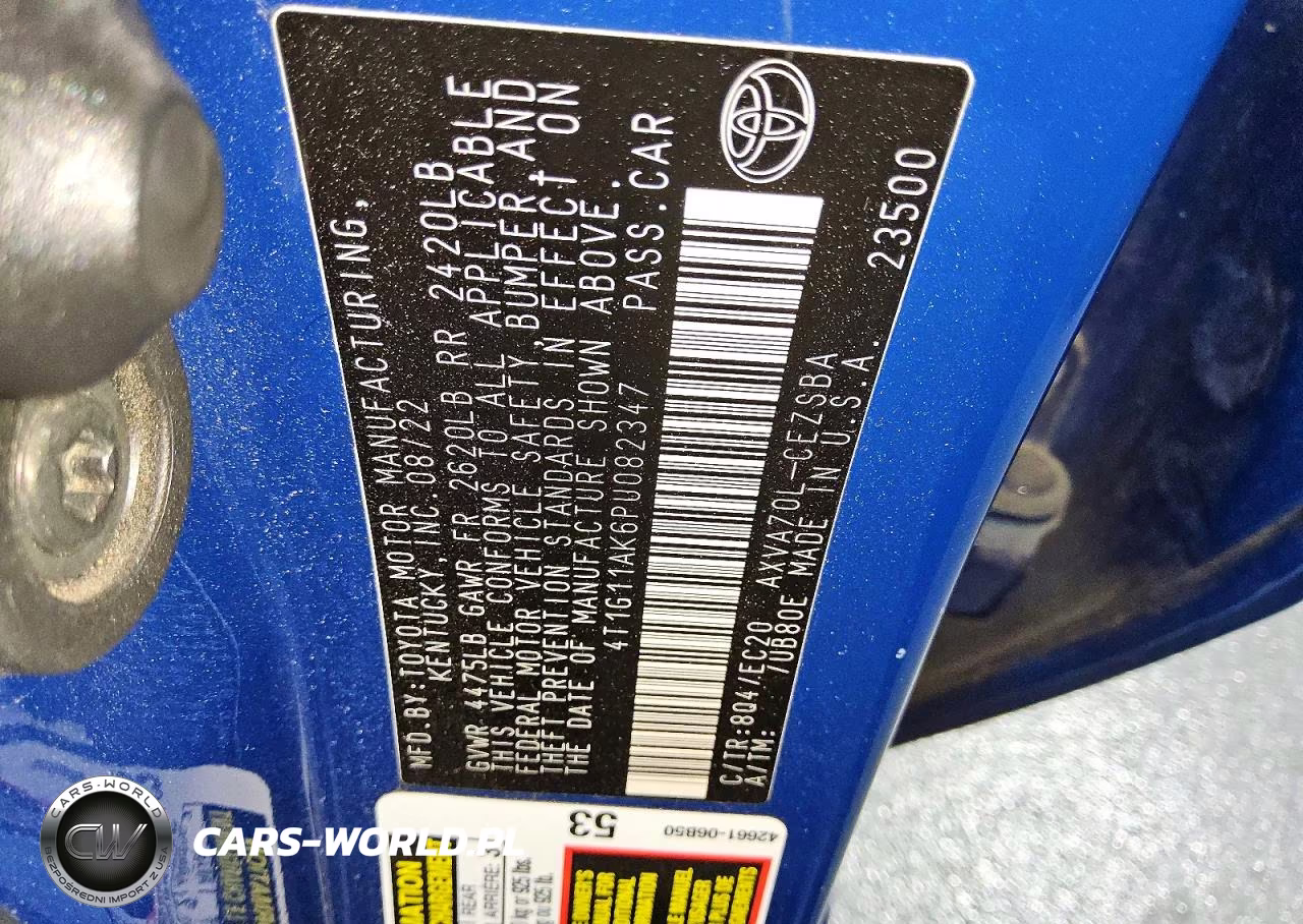 2023 Toyota Camry Se Nightshade VIN:4T1G11AK6PU082347 - 12