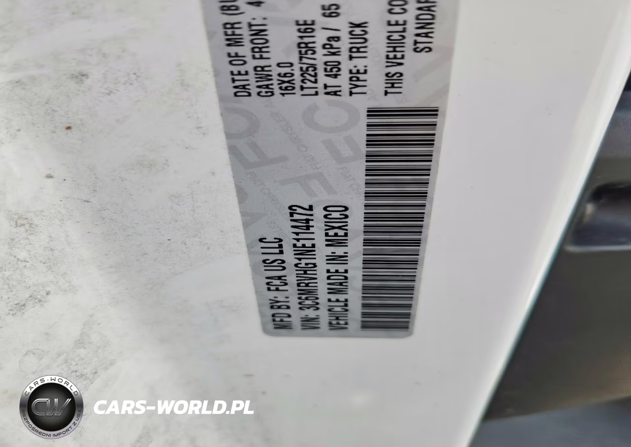 2022 Ram Promaster 3500 Delivery Van VIN:3C6MRVHG1NE114472 - 11