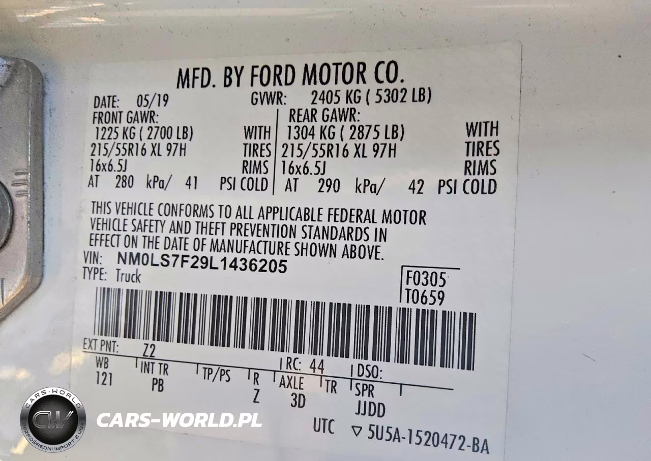 2020 Ford Transit Connect Xlt VIN:NM0LS7F29L1436205 - 13