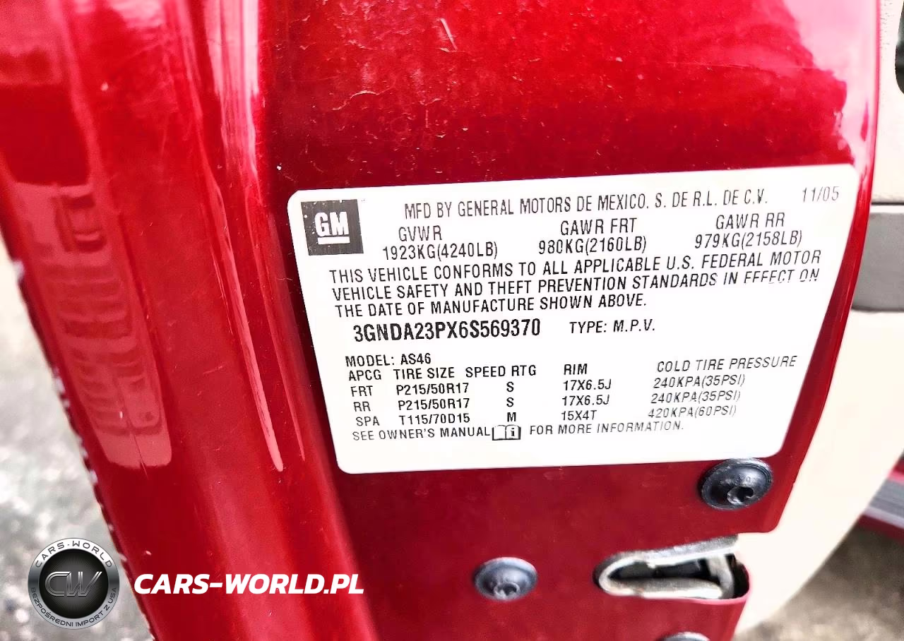 2006 Chevrolet Hhr Lt VIN:3GNDA23PX6S569370 - 12