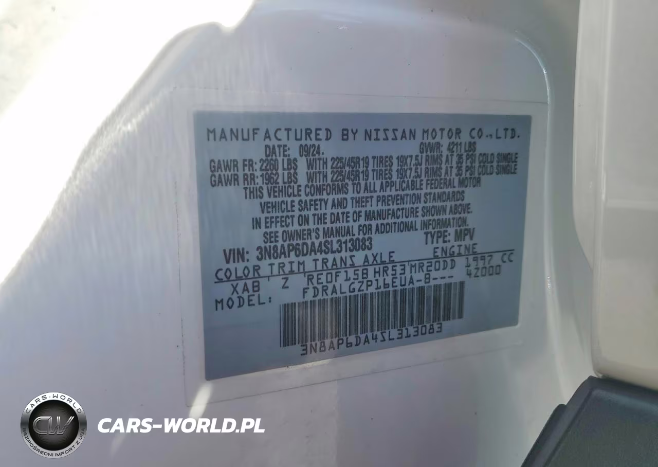 2025 Nissan Kicks Sr VIN:3N8AP6DA4SL313083 - 13