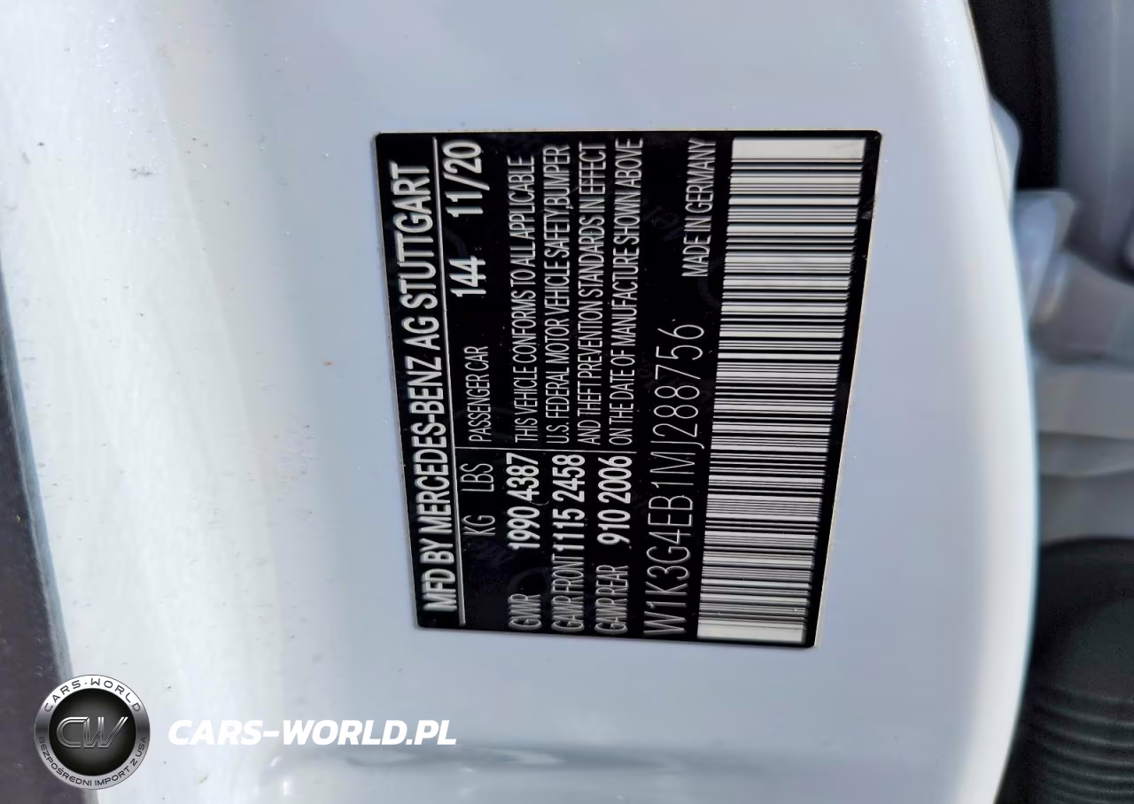 2021 Mercedes-Benz A 220 VIN:W1K3G4EB1MJ288756 - 12