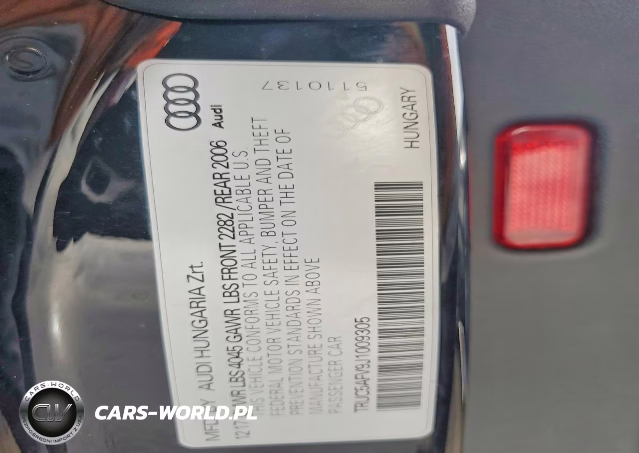 2018 Audi Tt Quattro VIN:TRUC5AFV9J1009305 - 13