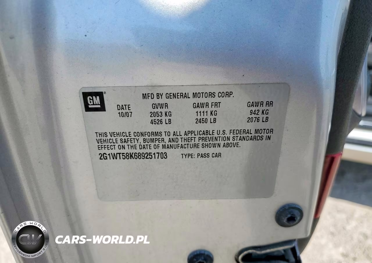 2008 Chevrolet Impala Lt VIN:2G1WT58K689251703 - 12