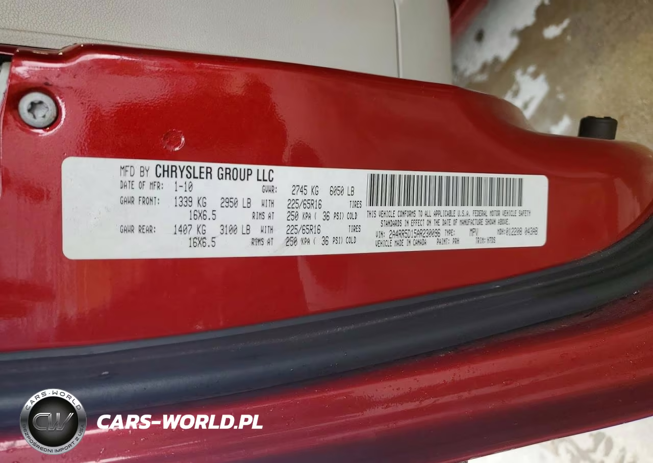 2010 Chrysler Town & Country Touring VIN:2A4RR5D15AR230096 - 14