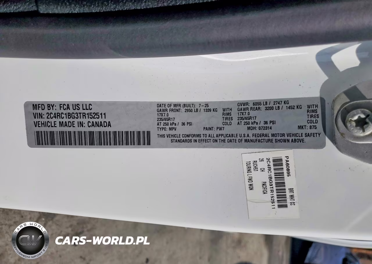 2026 Chrysler Pacifica Select VIN:2C4RC1BG3TR152511 - 14