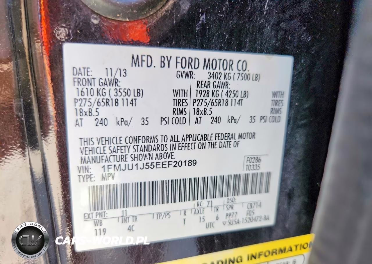 2014 Ford Expedition Xlt VIN:1FMJU1J55EEF20189 - 13
