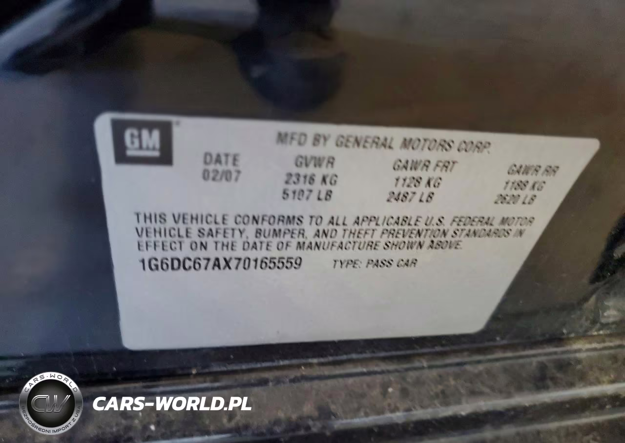 2007 Cadillac Sts VIN:1G6DC67AX70165559 - 12