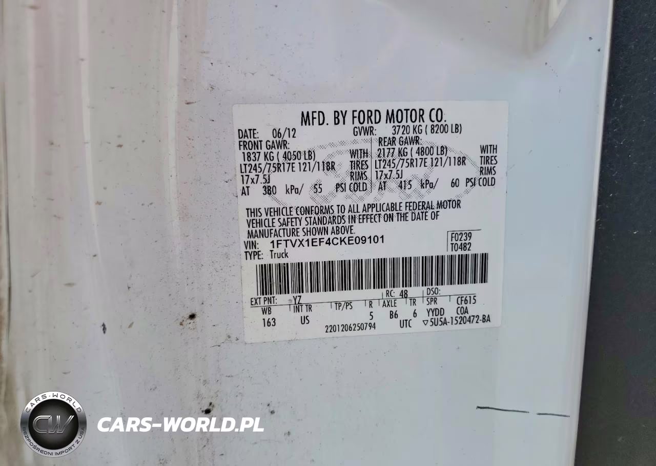 2012 Ford F150 Super Cab VIN:1FTVX1EF4CKE09101 - 12