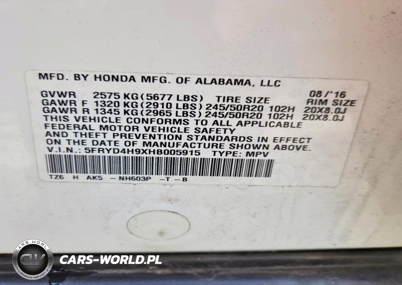 2017 Acura Mdx Advance VIN:5FRYD4H9XHB005915 - 13
