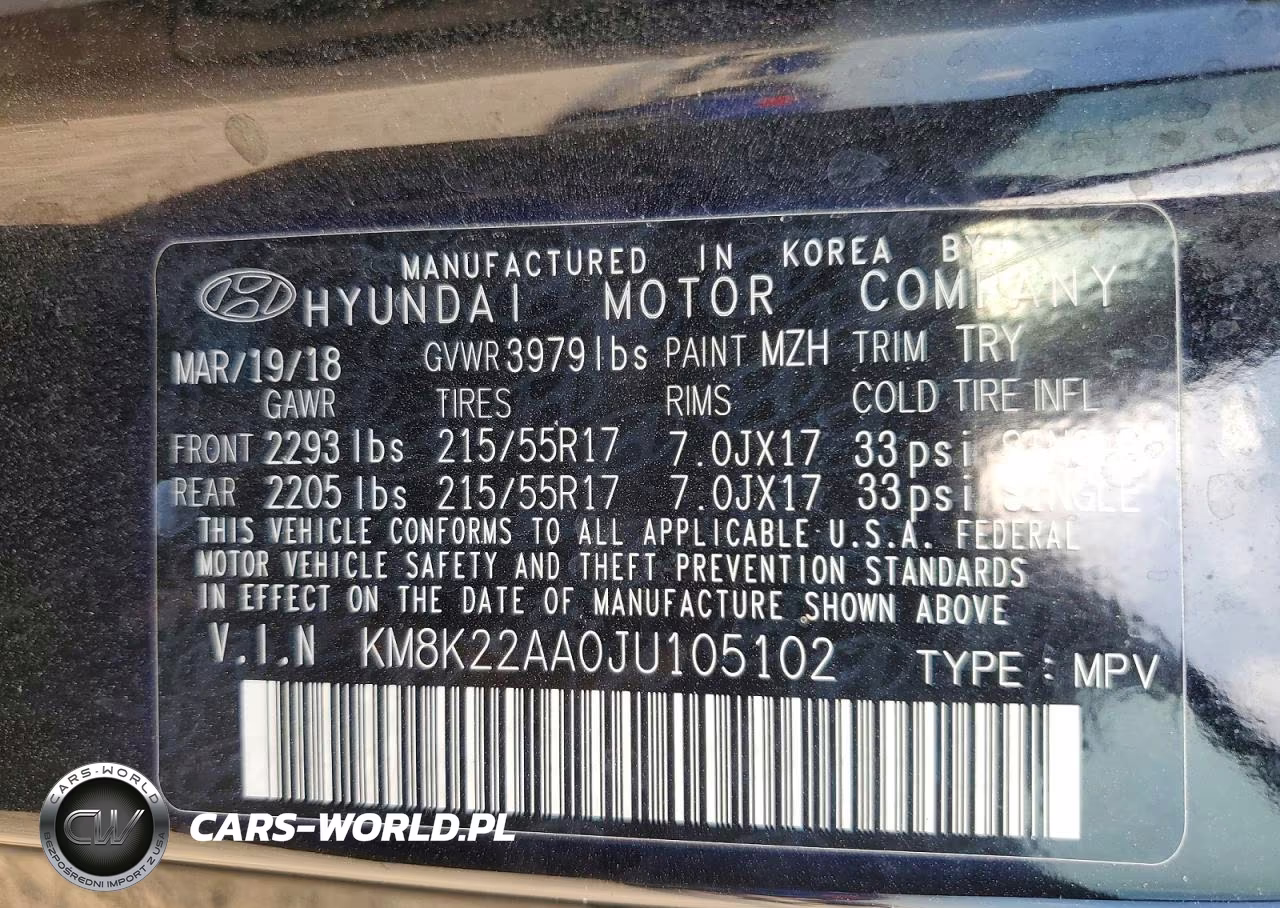 2018 Hyundai Kona Sel VIN:KM8K22AA0JU105102 - 13