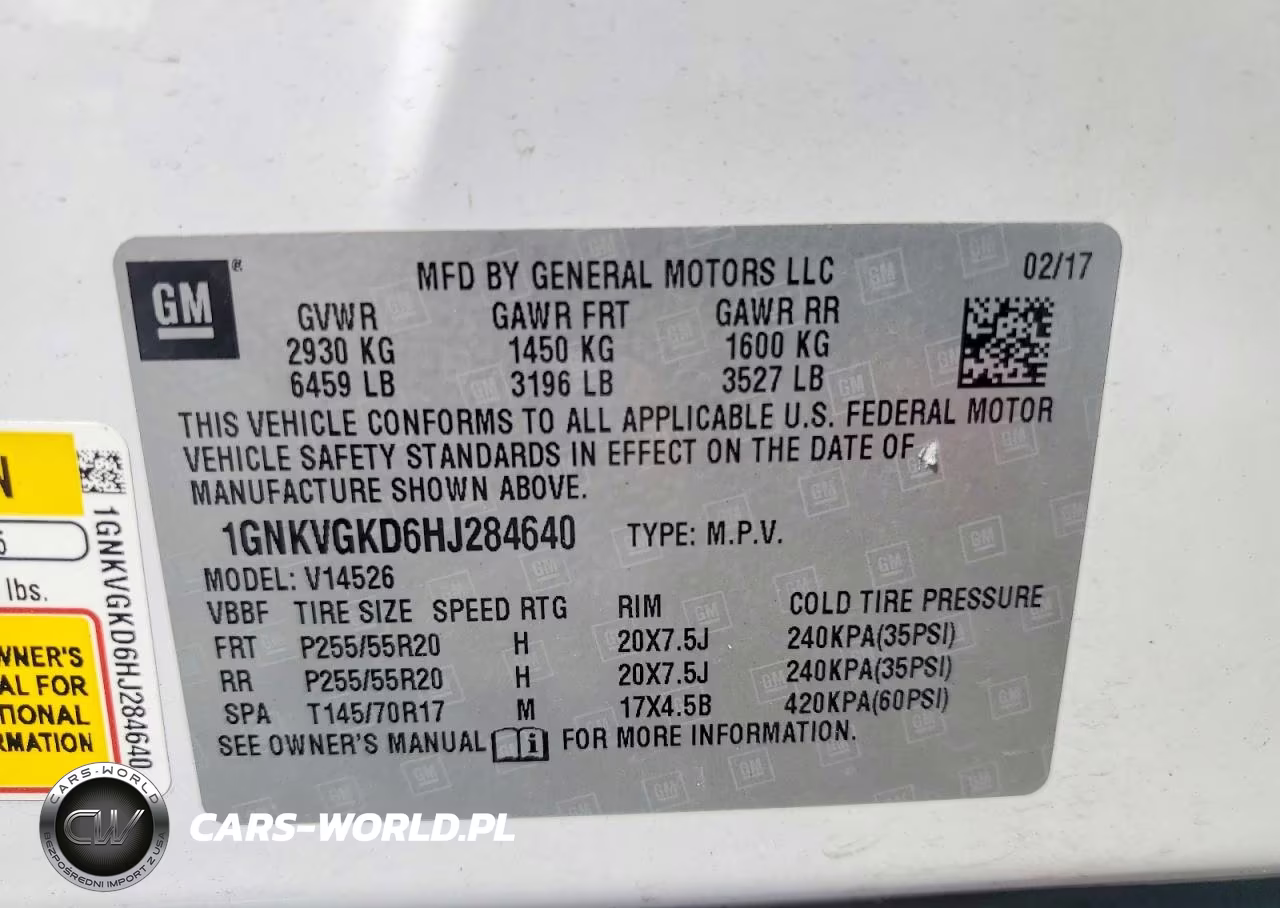 2017 Chevrolet Traverse Lt VIN:1GNKVGKD6HJ284640 - 13