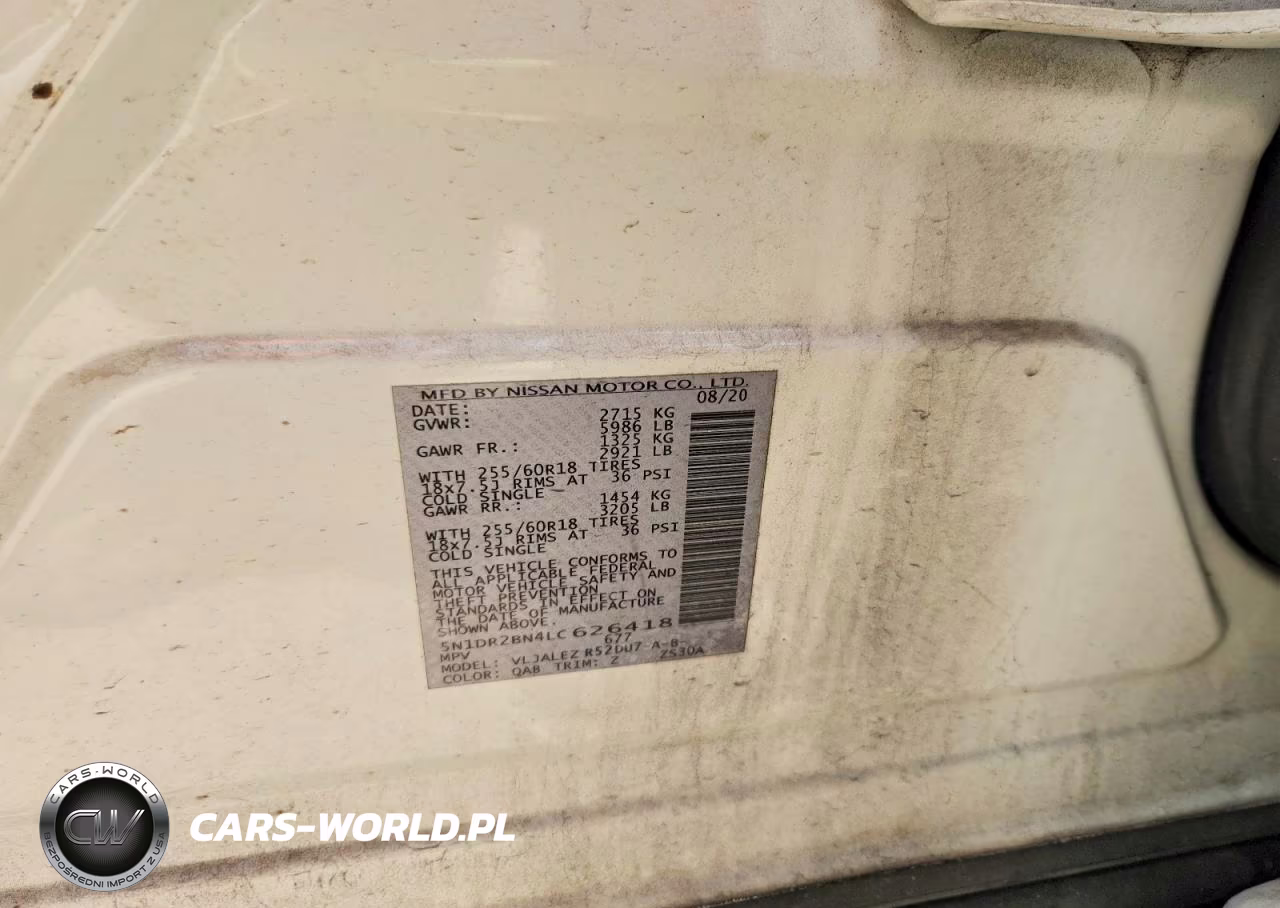 2020 Nissan Pathfinder Sv VIN:5N1DR2BN4LC626418 - 13