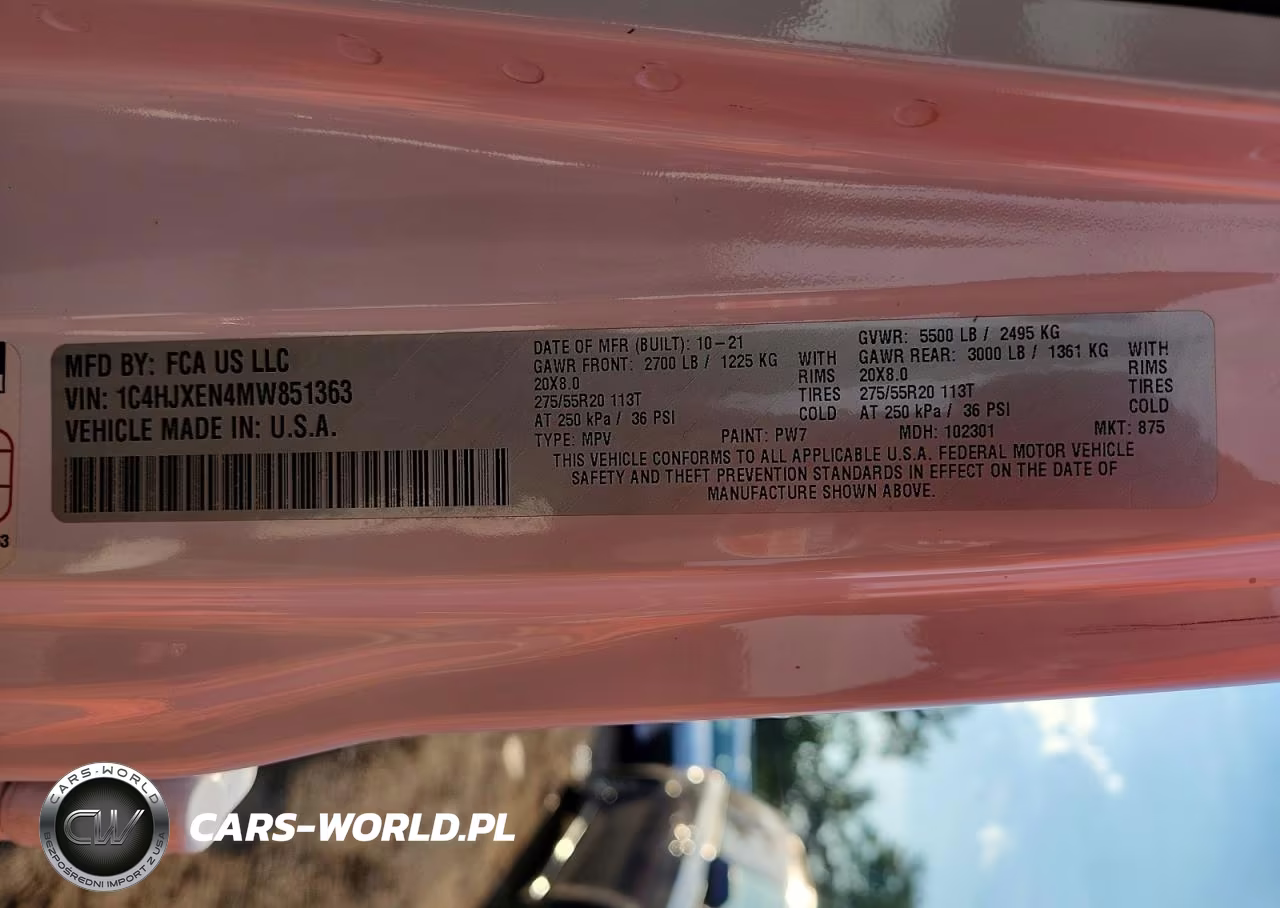 2021 Jeep Wrangler Unlimited Sahara VIN:1C4HJXEN4MW851363 - 13