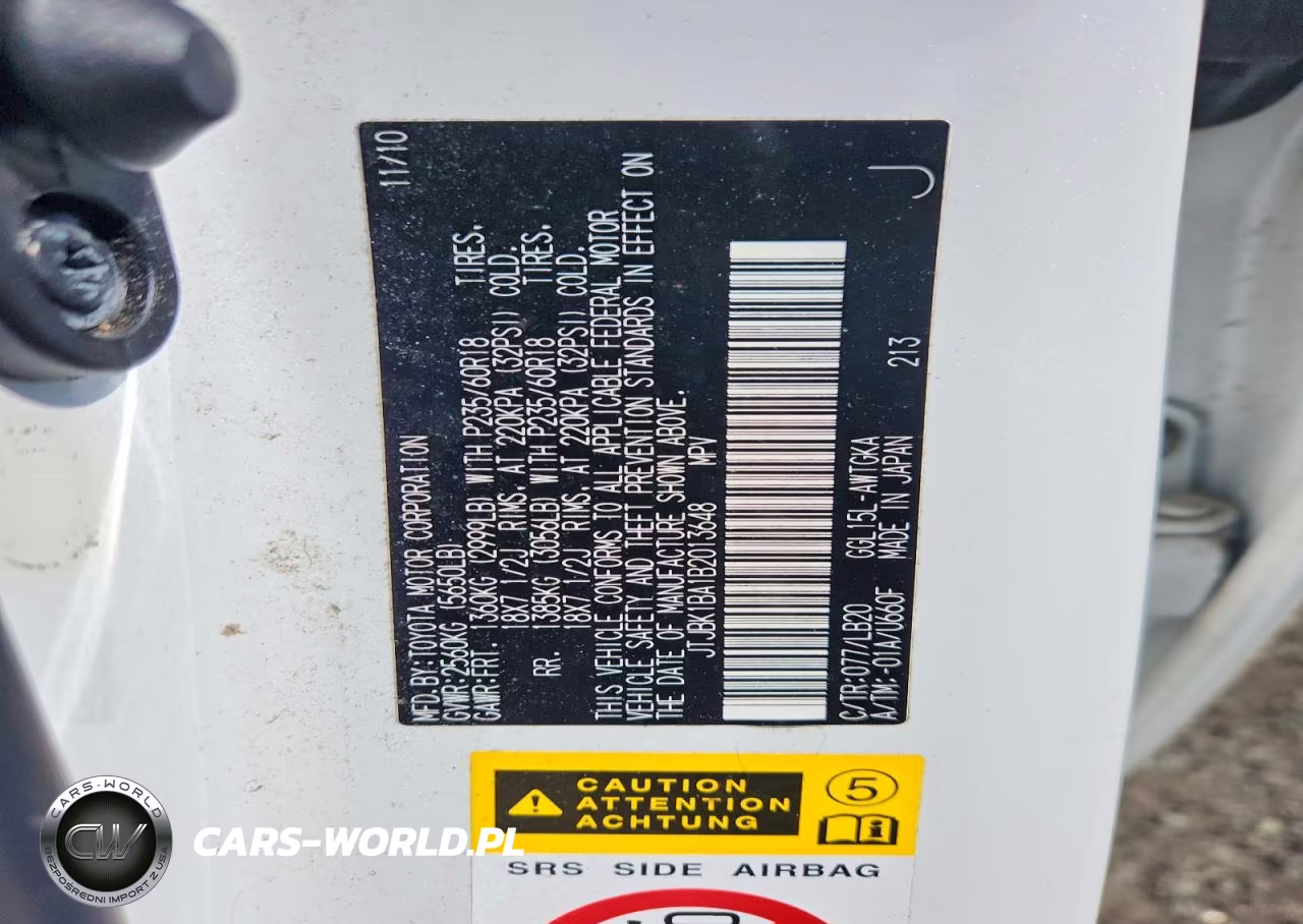 2011 Lexus Rx 350 VIN:JTJBK1BA1B2013648 - 13