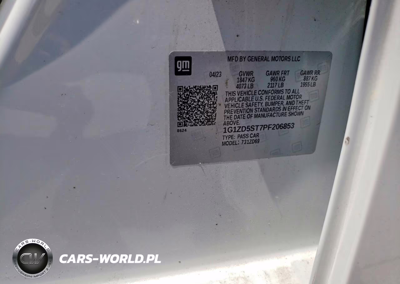 2023 Chevrolet Malibu Fwd 1Lt VIN:1G1ZD5ST7PF206853 - 13