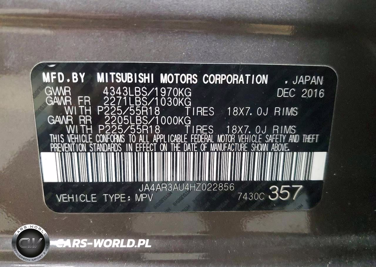 2017 Mitsubishi Outlander Sport Es VIN:JA4AR3AU4HZ022856 - 13