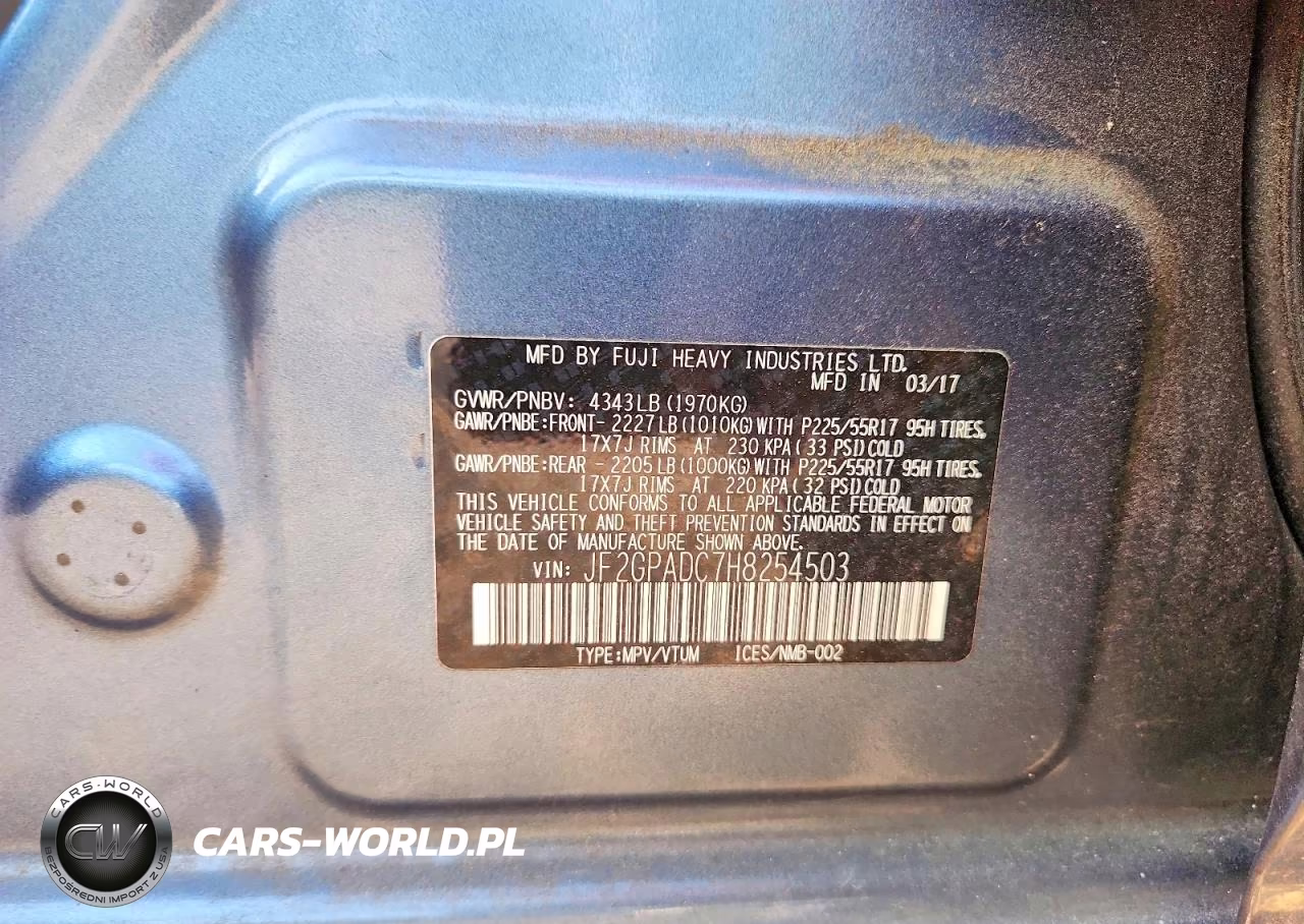 2017 Subaru Crosstrek Premium VIN:JF2GPADC7H8254503 - 13