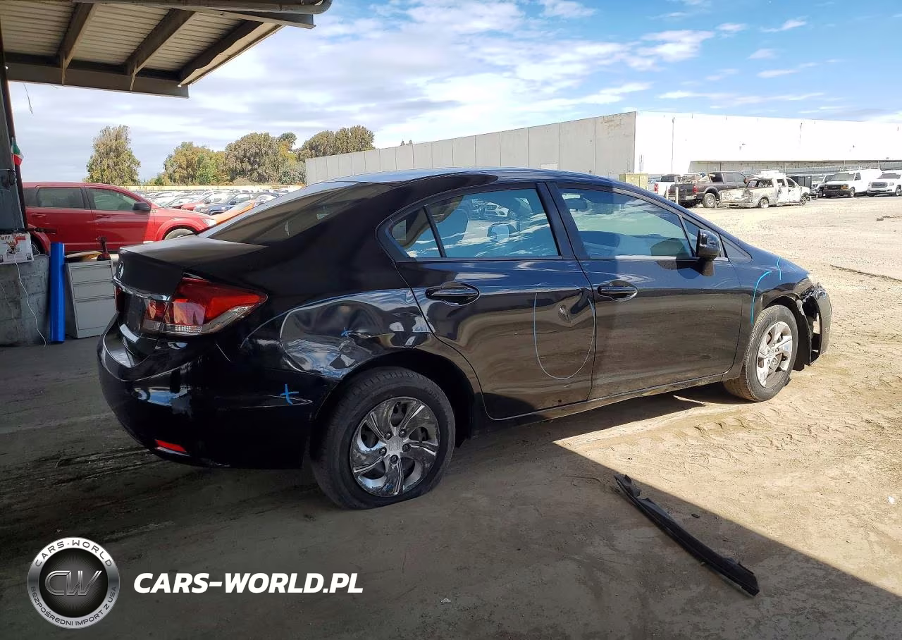 2013 Honda Civic Lx VIN:19XFB2F57DE225662 - 3