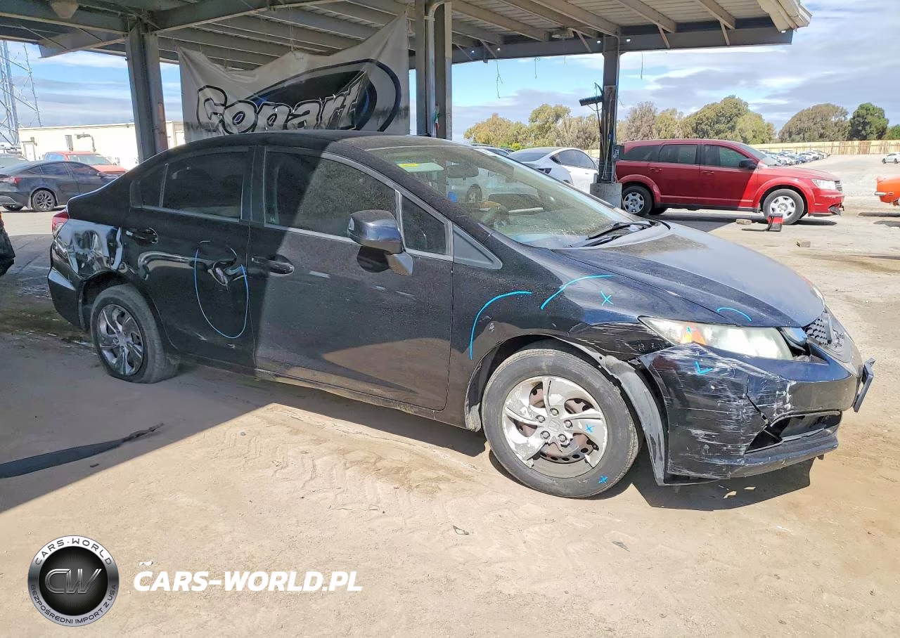 2013 Honda Civic Lx VIN:19XFB2F57DE225662 - 4