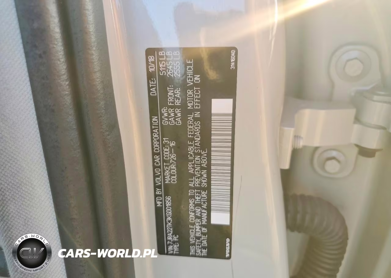 2019 Volvo S60 T6 Momentum VIN:7JRA22TK3KG001856 - 12