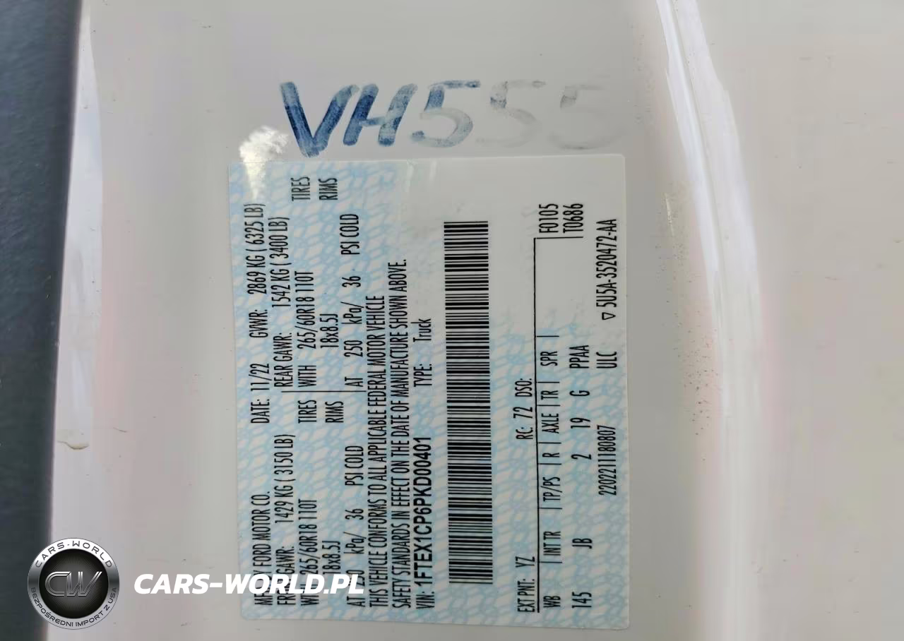 2023 Ford F150 Super Cab VIN:1FTEX1CP6PKD00401 - 12