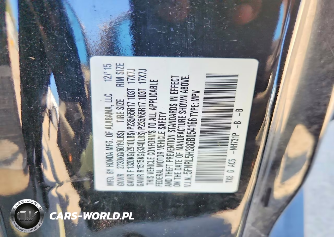 2016 Honda Odyssey Se VIN:5FNRL5H38GB054166 - 14