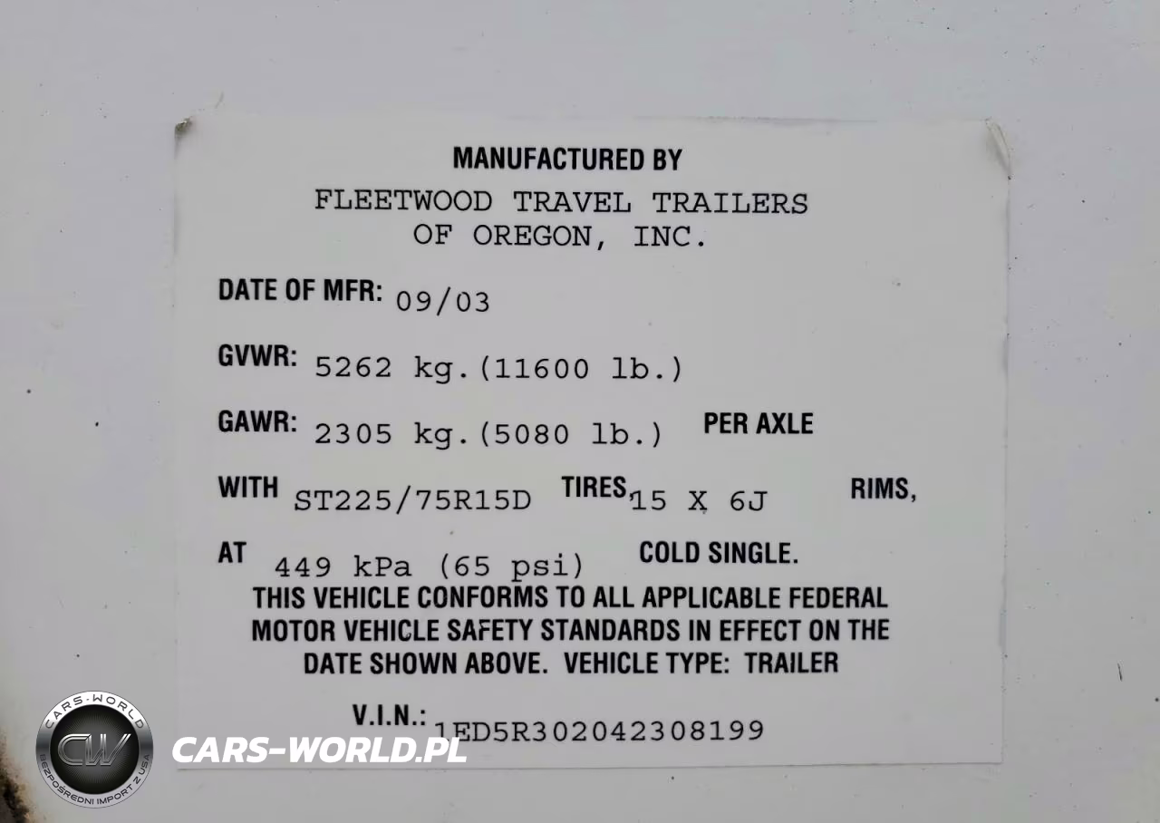2004 Fleetwood Wilderness VIN:1ED5R302042308199 - 10