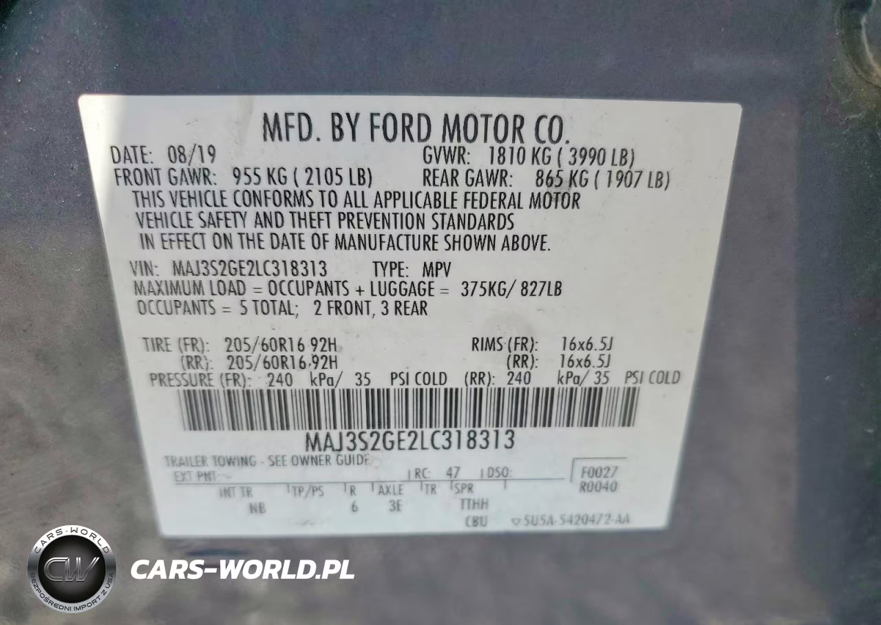 2020 Ford Ecosport Se VIN:MAJ3S2GE2LC318313 - 13