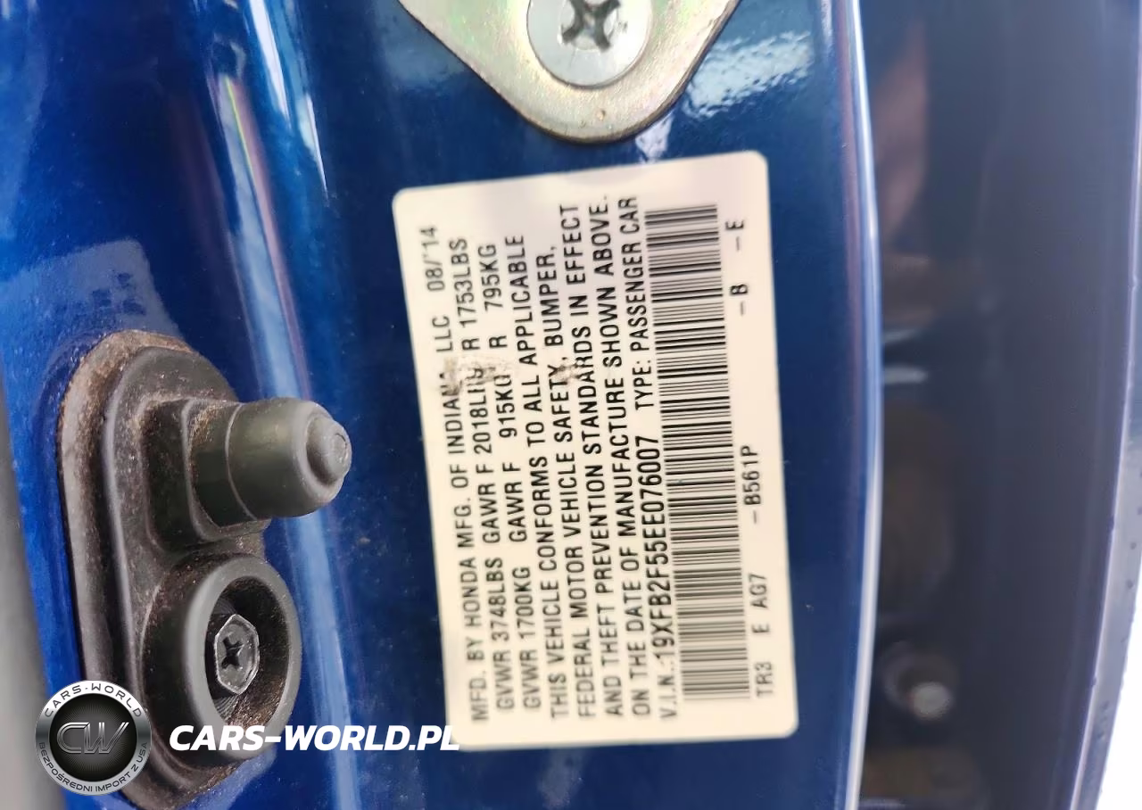 2014 Honda Civic Lx VIN:19XFB2F55EE076007 - 12