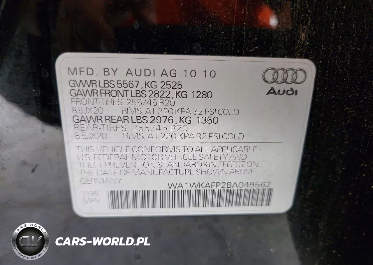 2011 Audi Q5 Prestige VIN:WA1WKAFP2BA049562 - 13