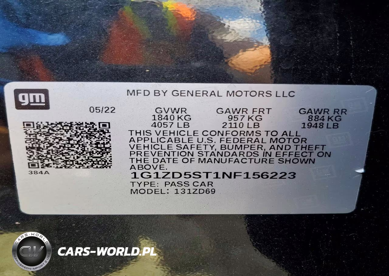 2022 Chevrolet Malibu Lt VIN:1G1ZD5ST1NF156223 - 12