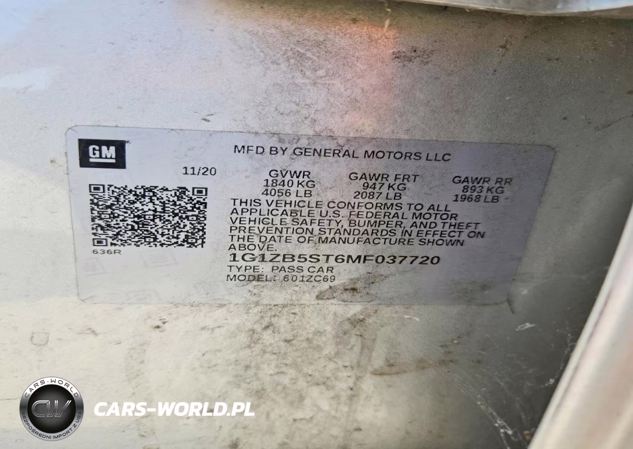 2021 Chevrolet Malibu Ls VIN:1G1ZB5ST6MF037720 - 13