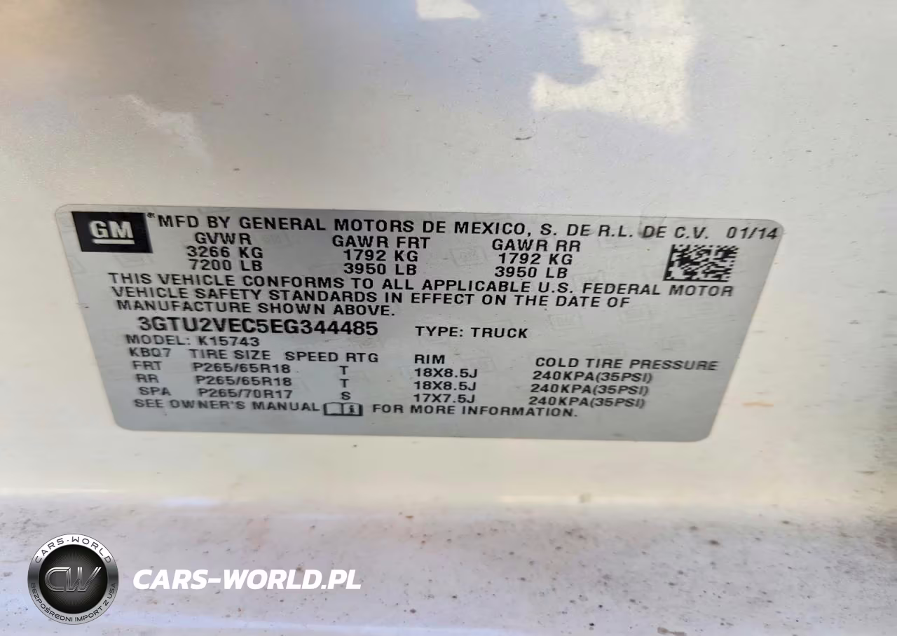 2014 GMC Sierra K1500 Slt VIN:3GTU2VEC5EG344485 - 12