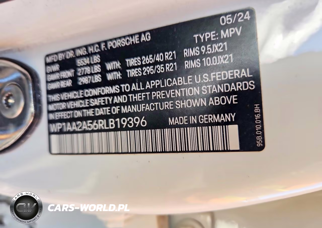 2024 Porsche Macan Base VIN:WP1AA2A56RLB19396 - 13