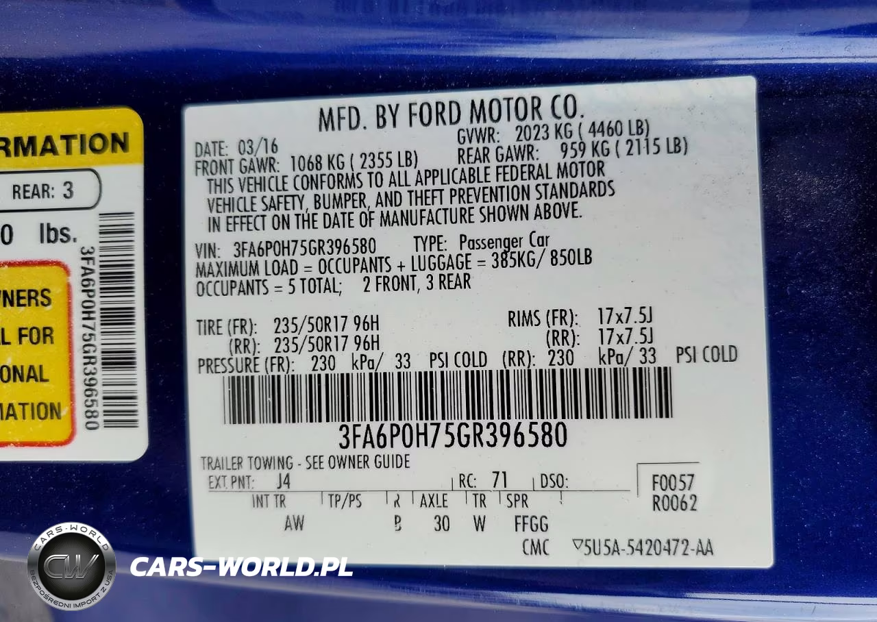 2016 Ford Fusion Se VIN:3FA6P0H75GR396580 - 12