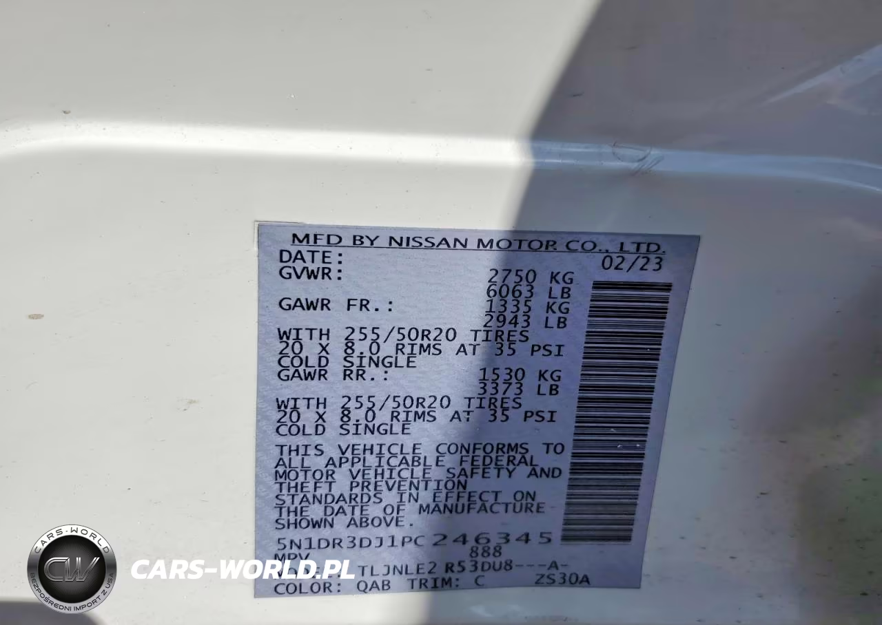 2023 Nissan Pathfinder Platinum VIN:5N1DR3DJ1PC246345 - 13