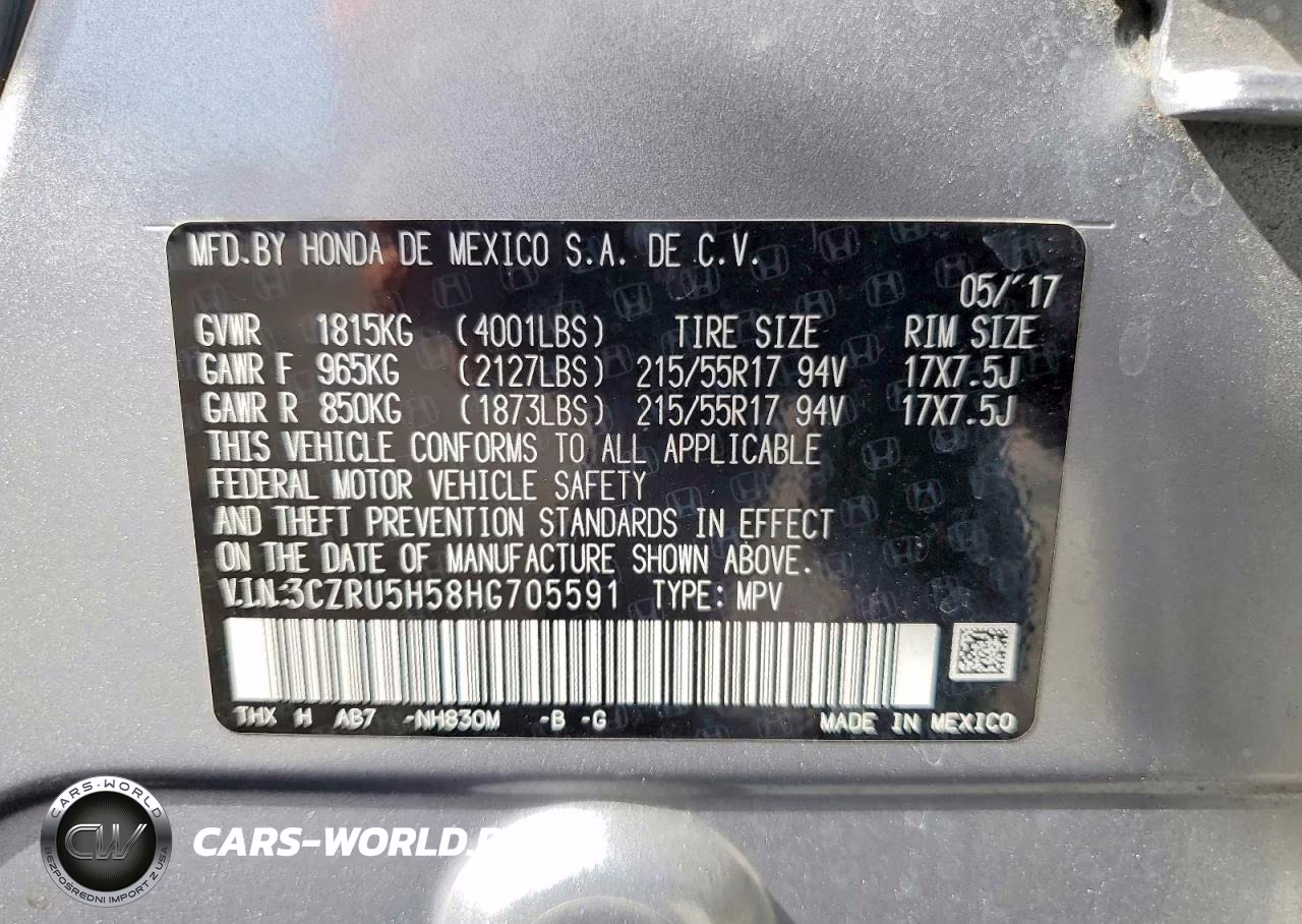 2017 Honda Hr-V Ex VIN:3CZRU5H58HG705591 - 13