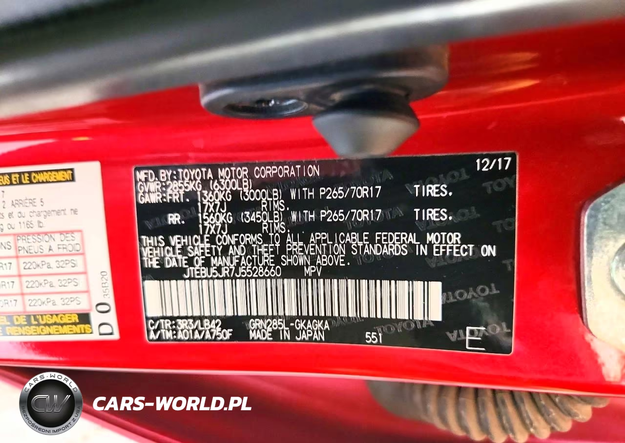 2018 Toyota 4Runner Sr5 Premium VIN:JTEBU5JR7J5528660 - 13