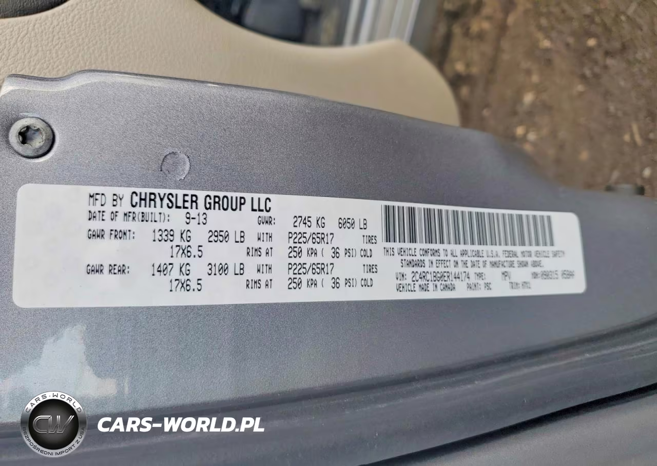 2014 Chrysler Town & Country Touring VIN:2C4RC1BG0ER144174 - 13