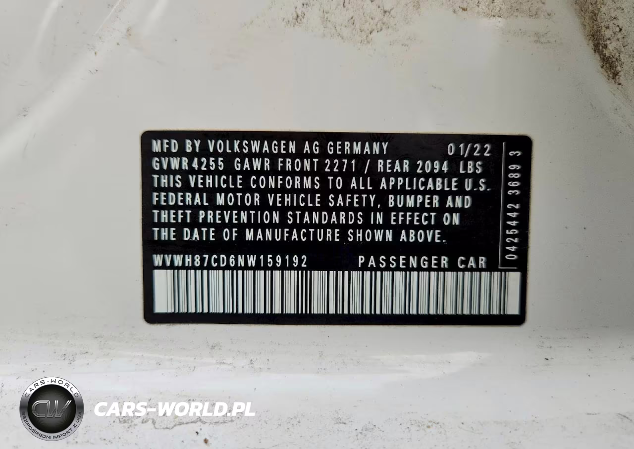 2022 Volkswagen Gti S VIN:WVWH87CD6NW159192 - 12