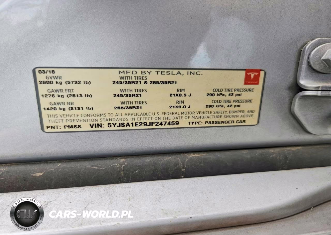 2018 Tesla Model S VIN:5YJSA1E29JF247459 - 12