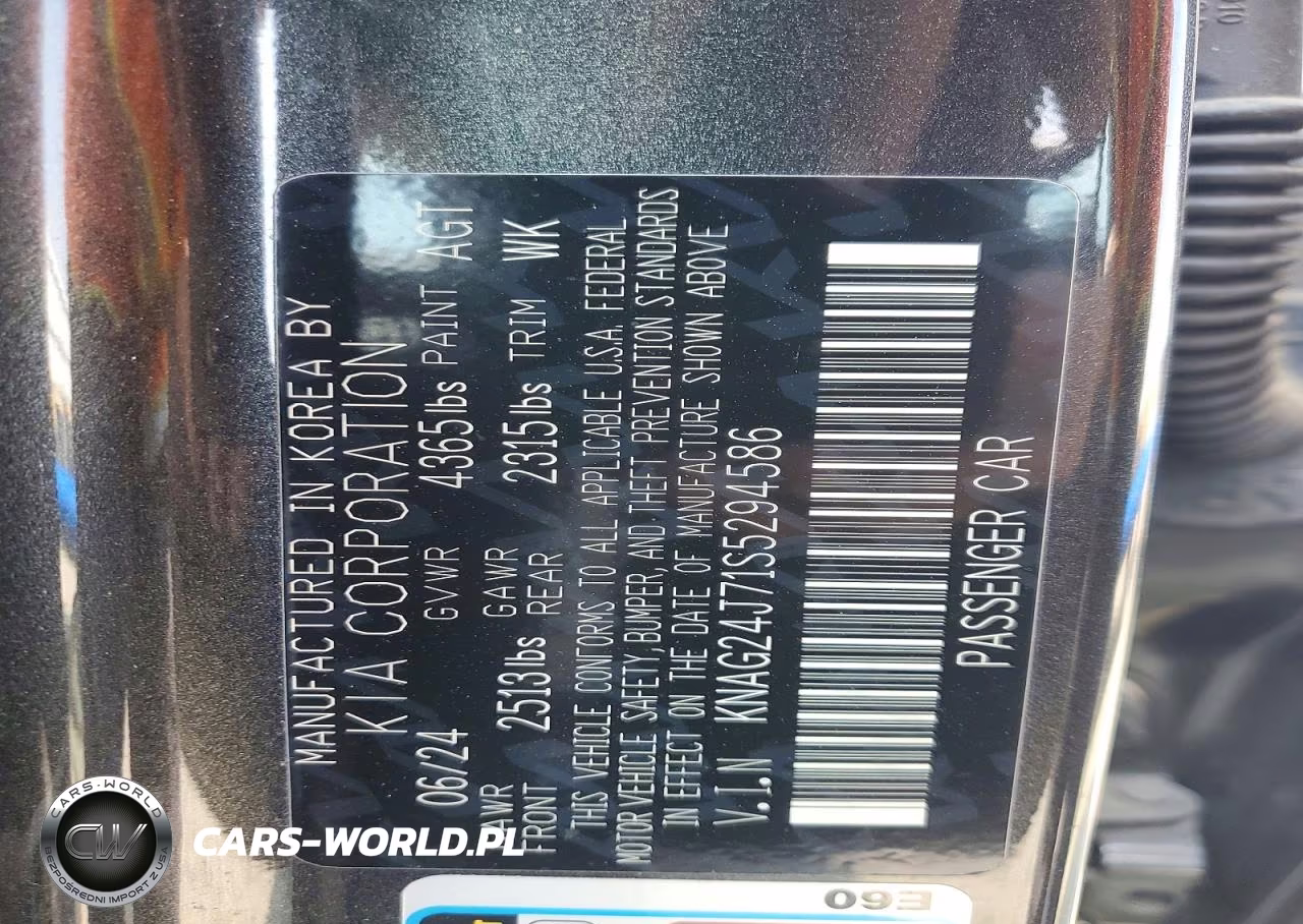 2025 Kia K5 Lxs VIN:KNAG24J71S5294586 - 12