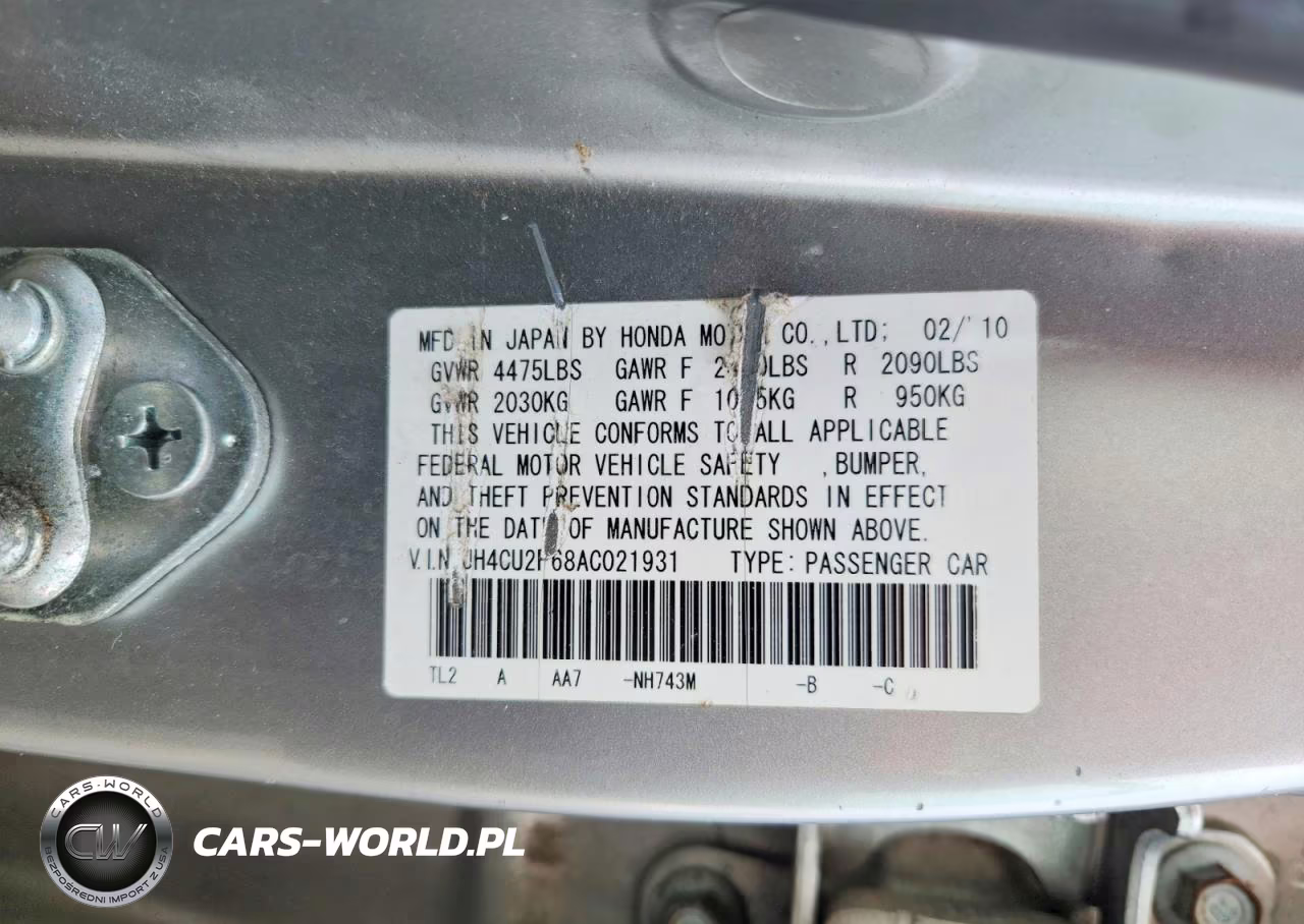 2010 Acura Tsx VIN:JH4CU2F68AC021931 - 12