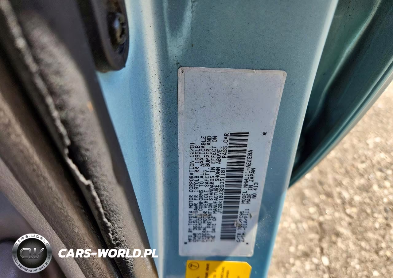 2002 Toyota Prius Base VIN:JT2BK18U320051181 - 12