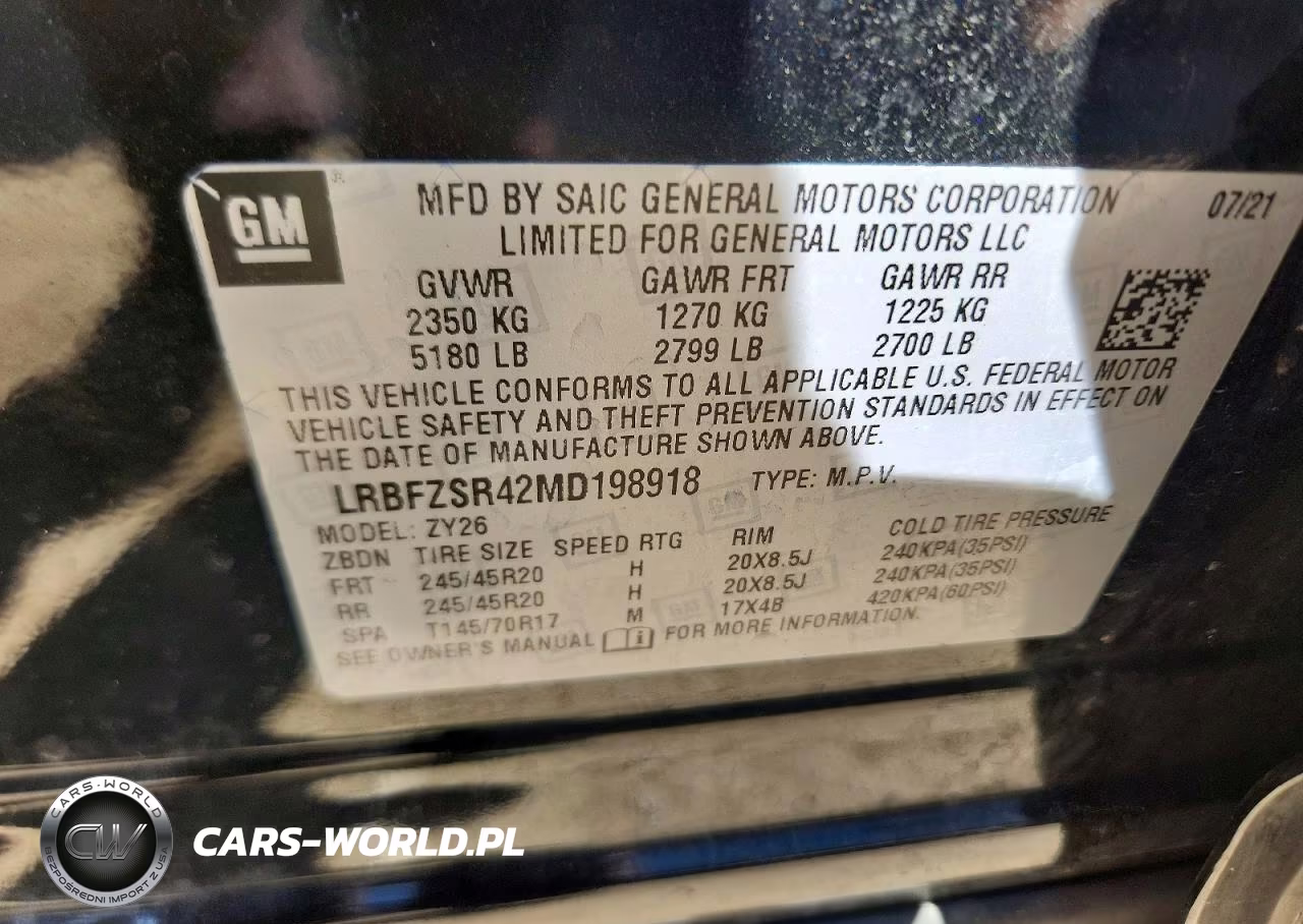 2021 Buick Envision Avenir VIN:LRBFZSR42MD198918 - 13