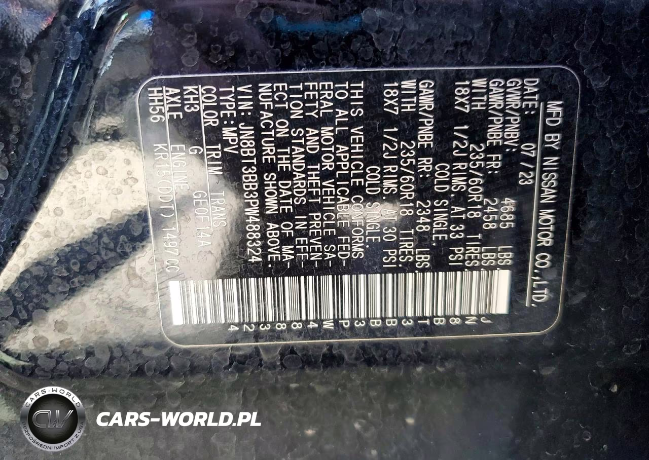 2023 Nissan Rogue Sv VIN:JN8BT3BB3PW488324 - 13