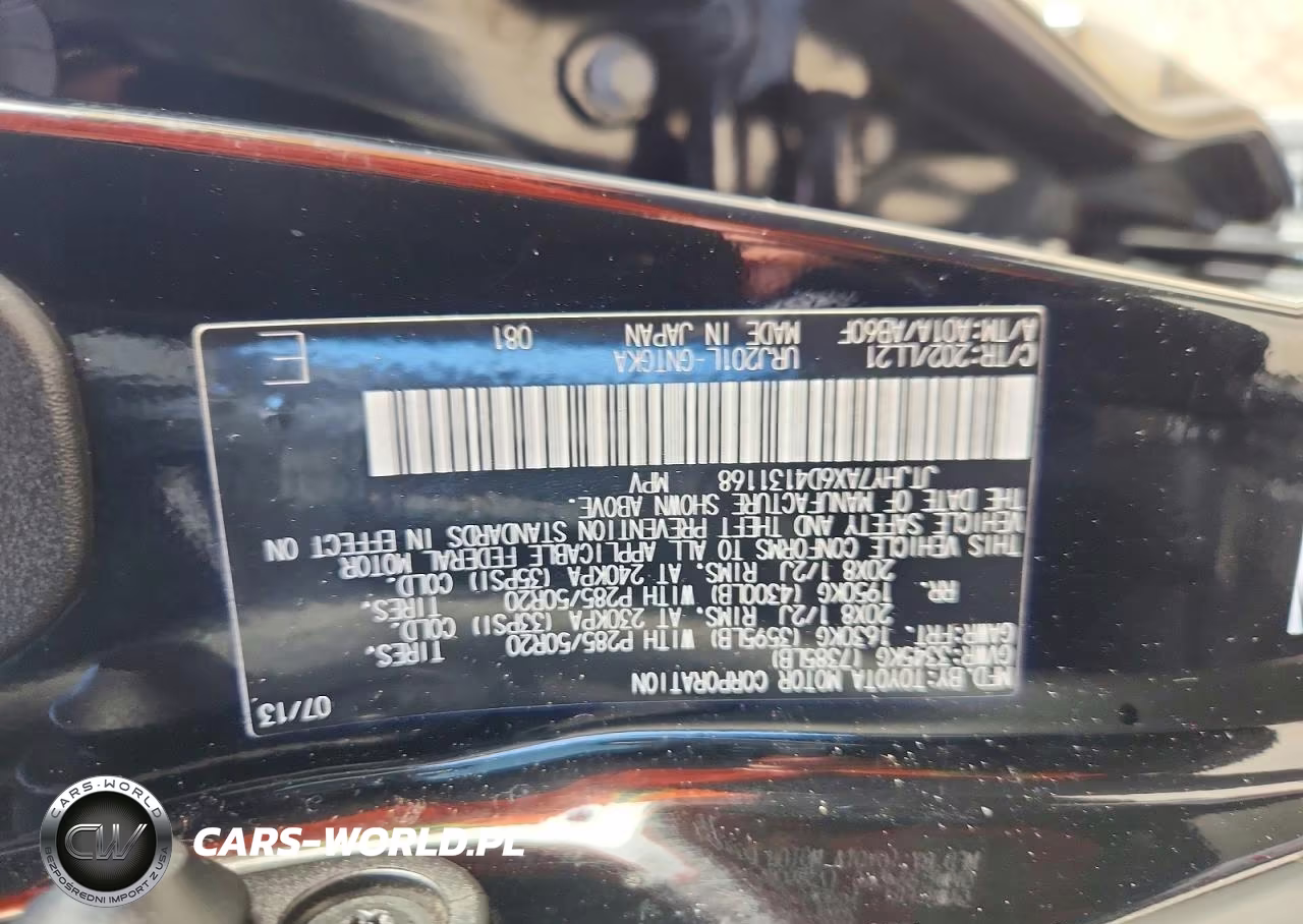 2013 Lexus Lx 570 VIN:JTJHY7AX6D4131168 - 12
