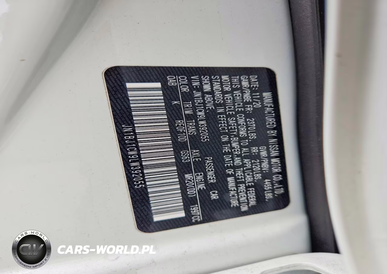 2020 Nissan Rogue Sport Sv VIN:JN1BJ1CW9LW392055 - 13