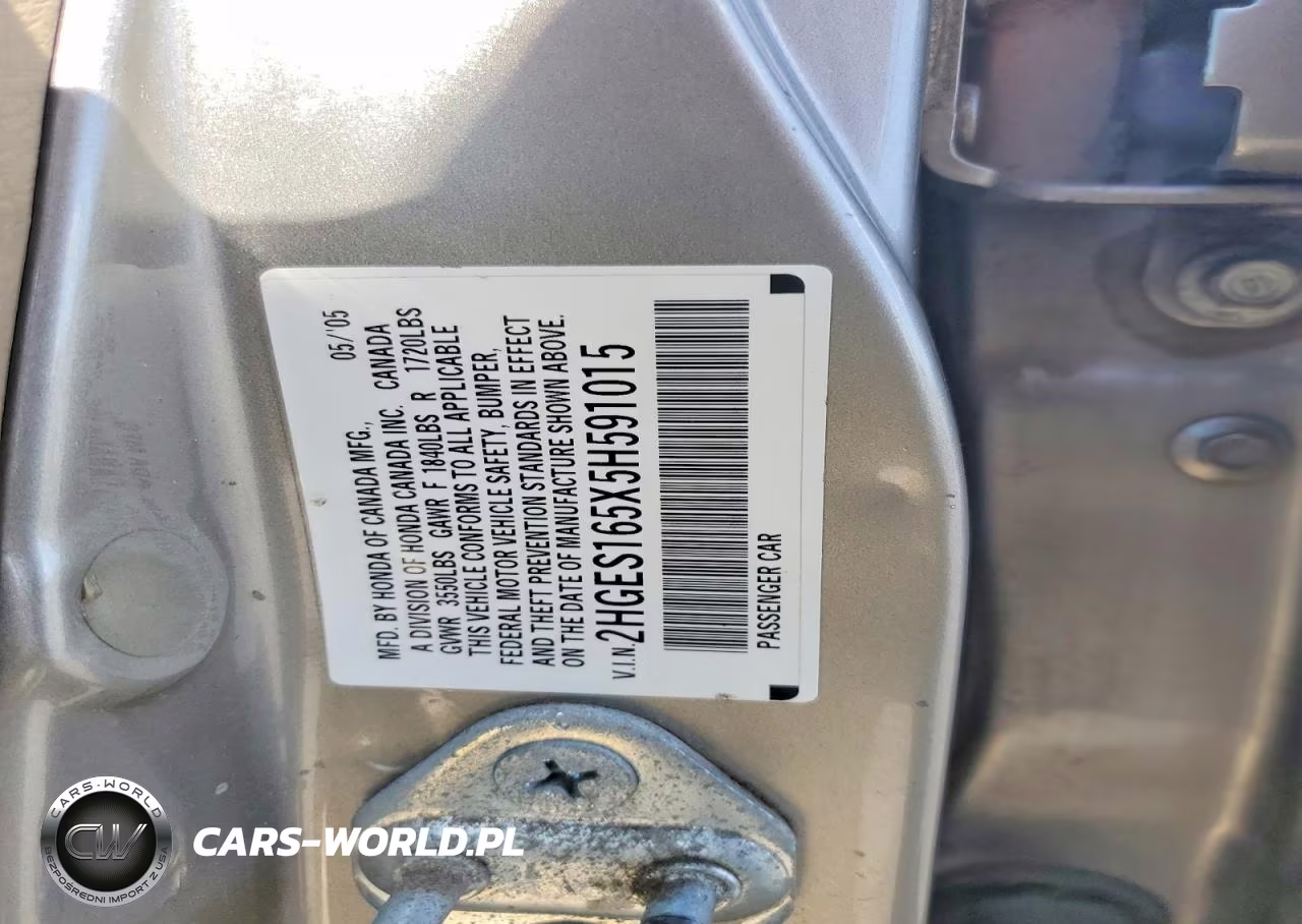 2005 Honda Civic Lx VIN:2HGES165X5H591015 - 12